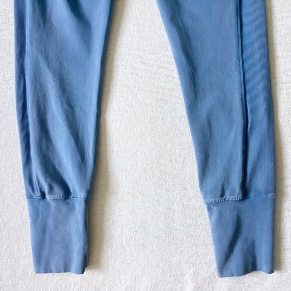 Free People Movement Hot Shots Cotton Jersey Pants Woman Medium Apres Blue - Picture 12 of 15